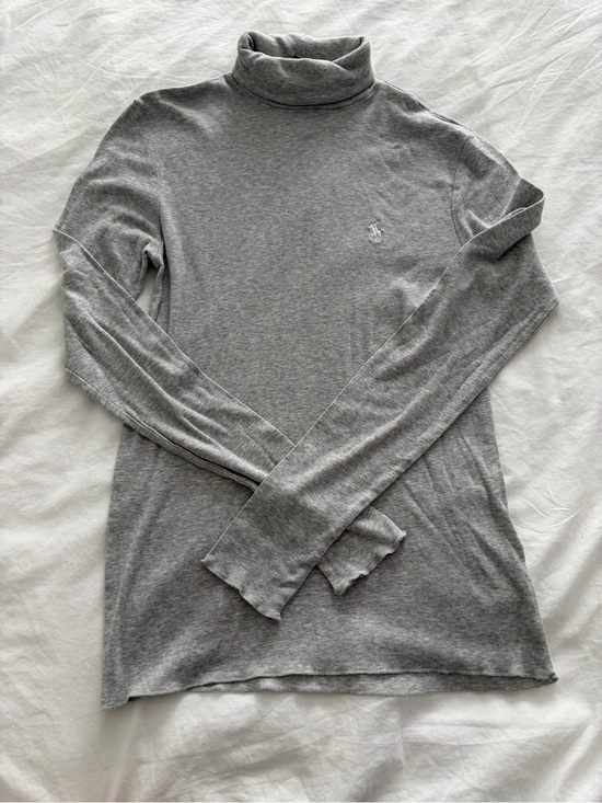 Polo Ralph Lauren Tops - Polo Ralph Lauren Sport Pima Cotton Lightweight Gray Long Sleeve Turtleneck